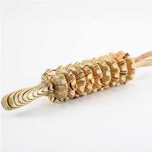 Venta al por mayor de madera de nueve ruedas masajeador <span class=keywords><strong>abdominal</strong></span> aplicación corporal rodillo de masaje rueda de los fabricantes - Product Image 3