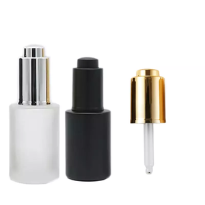 Cuentagotas de aceite de lujo suave giratorio cuentagotas de pipeta de plástico blanco para botella cuentagotas - Product Image 3