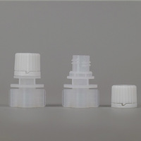 Bouchons à vis en plastique de qualité alimentaire de 7 mm pour emballages souples de boissons, miel et sauces