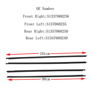 Burlete Auto Parabrisas Moldura <span class=keywords><strong>de</strong></span> goma Embellecedor Puerta <span class=keywords><strong>de</strong></span> coche Ventana Barra <span class=keywords><strong>de</strong></span> vidrio Cinturón <span class=keywords><strong>de</strong></span> acristalamiento Tira <span class=keywords><strong>de</strong></span> sellado para <span class=keywords><strong>BMW</strong></span> <span class=keywords><strong>tres</strong></span> series E90 - Product Image 2