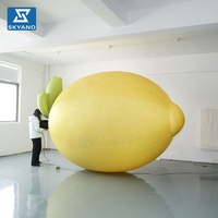 Modèle de citron géant gonflable personnalisé pour la promotion, la publicité et la décoration lors des salons professionnels et des marchés agricoles
