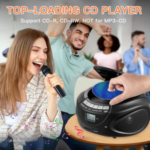 Factory Custom Portable CD Player with BT FM Radio Support <b>Top</b> <b>Loading</b> Design Dual Power for Home Outdoor Learning - Product Image 4