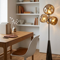 Lampes sur pied en fer LED E27 de style scandinave nordique, design moderne, abat-jour en acrylique, éclairage décoratif pour salon, bureau, hôtel