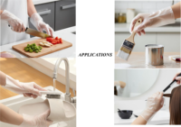 Gants jetables résistants et imperméables, fins, en plastique, personnalisables pour usage domestique, services OEM disponibles