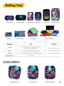 En Stock, Bandeja Redonda Simple de Aluminio de 27.8*18.3CM con Molinillo y Cenicero para Accesorios de Fumar Beyou - Product Image 6