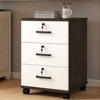 Meuble de rangement de bureau écologique à 3 tiroirs, en bois durable, avec tiroirs de classement sur pieds, vente directe usine