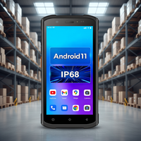 PDA Industrial Android 11 Resistente, 5.5 Pulgadas, 4G, UHF, NFC, Escáner de Códigos de Barras 1D/2D, Lector de Códigos QR, Colector de Datos, Inventario