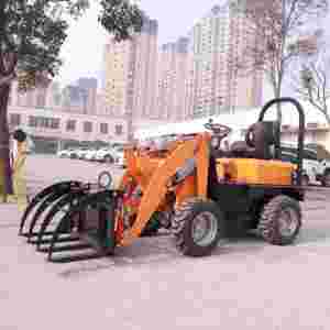 Mini-chargeuse sur pneus électrique 4x4 5000W avec système hydraulique Hengli, godet de 0,3 m³, chargeuse compacte haute performance pour la construction et l'agriculture - Product Image 1
