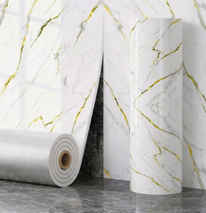Papier peint autocollant imperméable en marbre, rouleau d'autocollants muraux adhésifs - Product Image 1