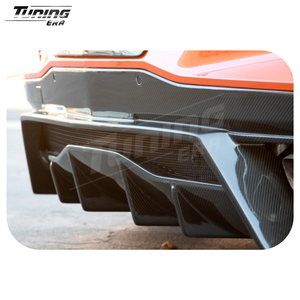 Difusor Trasero Aletado Estilo <span class=keywords><strong>APAD</strong></span> de Fibra de Carbono para Chevrolet Corvette C8 Stingray Z51 2020+, Kit de Conversión de Actualización - Product Image 6