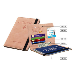 ชุดใส่<span class=keywords><strong>พาส</strong></span>ปอร์ตหนัง PU สำหรับเดินทาง พร้อมช่องใส่บัตร RFID หลายช่อง หลายฟังก์ชั่น  พร้อมช่องใส่เอกสาร  โลโก้ OEM - Product Image 4