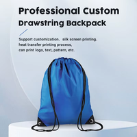 Sacs de sport personnalisés en nylon polyester 210D pour événements promotionnels, sacs à cordon pour le sport, la salle de sport, les voyages, la natation, la plage