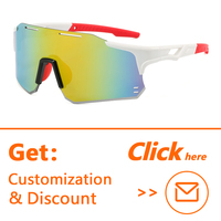 Lunettes de soleil d'extérieur Fashion Custom Change Color Coating Lens Photochromic Cycling Sun Glass PC Frame Sport Sunglass