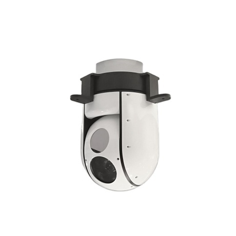 EO 2MP Gimbal Gyro-Stabilized Dome Camera Auto Tracking Aircraft Night Vision CMOS Sensor 1 Year for Outdoor Use