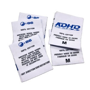 China Factory Wholesale Custom Woven Label and <b>Clothes</b> Label - Product Image 1
