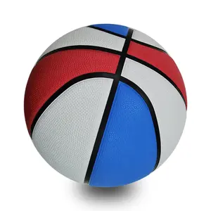 Oficial De Basquete De Borracha Tamanho 7 Cesta De Borracha Bola De Basquete Impressa Personalizada Com Logotipo