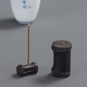 Brûleur d'encens en bambou pour usage domestique, porte-encens de style zen chinois, support d'encens, fournitures pour cérémonie d'encens, thé zen - Product Image 4