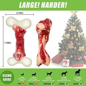 UliLink Langlebiges Nylon-Hundespielzeug mit Hühnergeschmack, Unzerstörbar und Umweltfreundlich, 100g für Starke Kauer und Große Hunde - Product Image 3