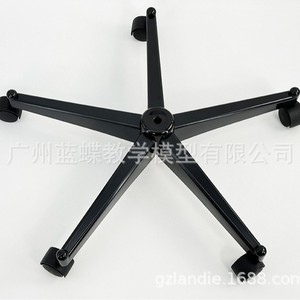 170cm human skeleton model comes with a black iron base, a <b>plastic</b> base and stand, and an iron <b>rod</b>. - Product Image 4