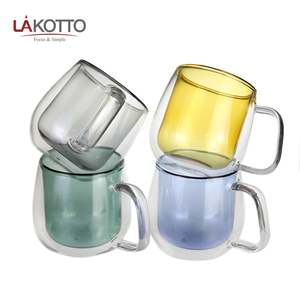 Taza de Café Ecológica de Alta Calidad, Taza de Té de Vidrio de <span class=keywords><strong>Doble</strong></span> Pared - Product Image 1