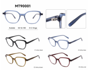 MT90001 Vente en gros de montures de lunettes optiques en acétate, montures de lunettes de mode, œil de chat pour femmes