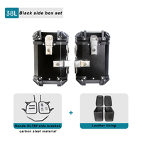 XL750 Support de boîte de montage latéral en acier inoxydable Sacoches latérales en acier au carbone Accessoires de support pour boîtes en aluminium de moto Honda