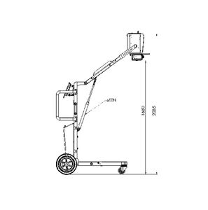 Unidad de Radiografía Móvil Profesional de Ultra Alta Potencia, Máquina de Rayos X Digital de 8KW para Uso Veterinario - Product Image 5