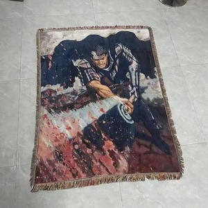 Tapiz de Anime Personalizado OEM/ODM, Tapiz de Jacquard Tejido de Poliéster y Algodón con Diseño de Berserk, Manta para Sofá, Decoración para Sala de Estar - Product Image 3