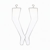 Présentoir métallique pour collants avec finition chromée pour magasin de détail, organisateur de bas et support d'exposition