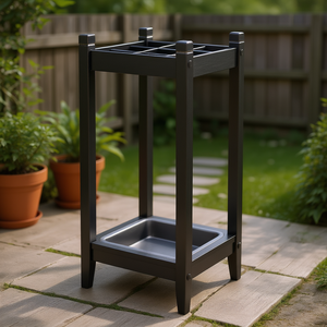 Paragüero Metálico para Exterior, Capacidad para 12 Paraguas, Estructura Resistente, Diseño Moderno, Acabado con Recubrimiento en Polvo - Product Image 2