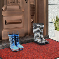 Tapis d'entrée en tapis de location commercial personnalisé Base en caoutchouc antidérapante Conception de pile découpée tuftée moderne Lavable pour la maison Utilisation d'hôtel