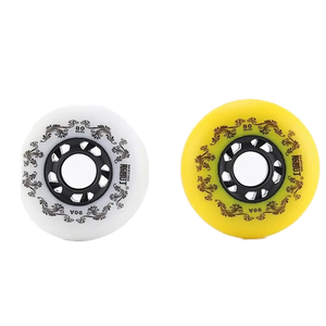 Roues de remplacement <span class=keywords><strong>pour</strong></span> patins à roulettes YSMLE PU, résistantes à l'usure et à l'eau, 90A, <span class=keywords><strong>pour</strong></span> patins à roulettes en ligne - Product Image 2