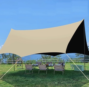 Voile d'ombrage portable légère double couche 3 saisons en tissu Oxford renforcé d'acier au carbone résistant aux UV pour l'extérieur - Product Image 2