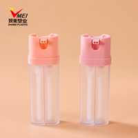 Bouteille PET personnalisée de 150 ml (75+75) à double compartiment et double pompe, sérigraphiée, vide, pour masque capillaire, crème, cosmétique, contenant en plastique