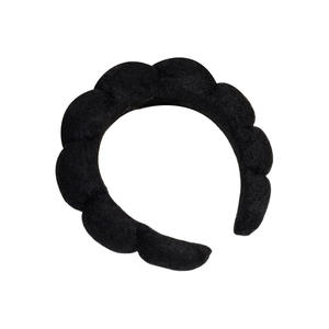 عصابة شعر من قماش تيري الإسفنجي بلون موحد مع شعار مخصص، عصابة رأس للمكياج للنساء والفتيات وإكسسوارات الشعر - Product Image 5