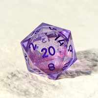 Dés en résine personnalisés pour jeux de rôle D&D, ensembles de dés polyédriques gravés D6 D20 D4 D8 D10, jeu de dés en résine 7 pièces pour RPG