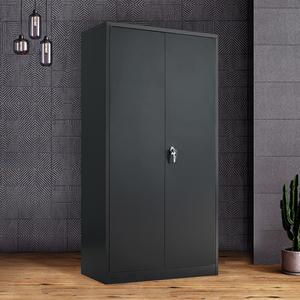 Meubles de bureau OEM/ODM, armoires de classement en acier, armoires de classement en métal à double porte, armoires de rangement en fer avec étagères réglables - Product Image 3