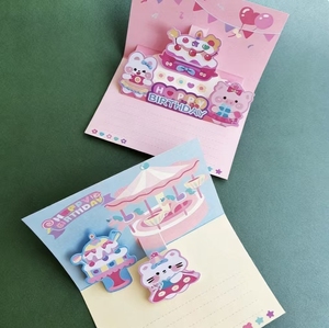 Biglietto d'<span class=keywords><strong>Auguri</strong></span> 3D Pop-Up Ecologico e Riciclabile con Finitura Lucida, Biglietto Personalizzato <span class=keywords><strong>di</strong></span> <span class=keywords><strong>Buon</strong></span> <span class=keywords><strong>Compleanno</strong></span> per Bambini, Ragazze e Giovani - Product Image 2