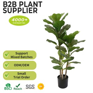 Arbre ficus lyrata artificiel <span class=keywords><strong>en</strong></span> pot, plante artificielle écologique <span class=keywords><strong>en</strong></span> PEVA, décoration intérieure et extérieure, <span class=keywords><strong>jardin</strong></span>, résistant aux UV, fête - Product Image 2