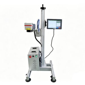 Machine de marquage laser à fibre volante CW 30W 50W, graveur laser en ligne sur convoyeur pour plastique, métal, code de date, numéro de lot - Product Image 3