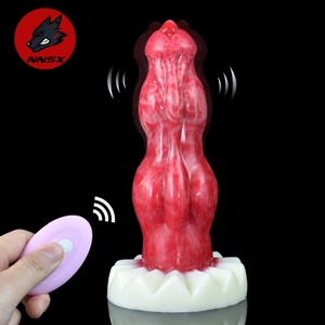 NNSX Remote Control <b>Vibrator</b> Big Knot Dog Dildo Cock Anal Penis Vaginal Stimulator Anal Dilator Butt Plug for Adult Sexy Toys - Product Image 1