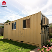 Maison modulaire Cogsun en conteneur de 20 pieds, maison en conteneur à ossature en acier de luxe, villa préfabriquée