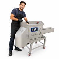 Máquina Cortadora Automática de Vegetales con Cinta Transportadora para Frutas, Ensaladas, Verduras de Hoja, Repollo y Procesamiento de Alimentos