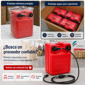 Tanque de Combustible Marino Portátil de 24L, 6 Puntos, 3 Galones, Marca LINDA, con Manguera de 3 Puntos, 1m, 8mm, para Yamaha - Product Image 6
