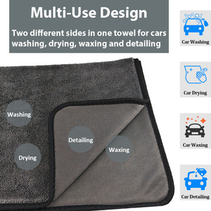 Toalla de Microfibra para Pulir y Limpiar el Hogar, el Automóvil y la Motocicleta, 12 x 12 Pulgadas, 30 x 30 cm, Toalla de Microfibra para Automóvil de 16 x 16 Pulgadas, Toalla para Automóvil de 20 x 20 cm, 70 x 90 - Product Image 4