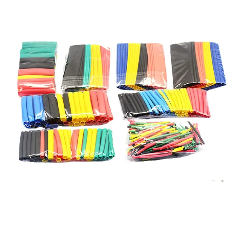 Muslim/set Multicolor assortiti poliolefina termoretraibile tubi tubo manicotti per cavi Wrap Wire set restringimento 2:1 manicotto per tubi 8