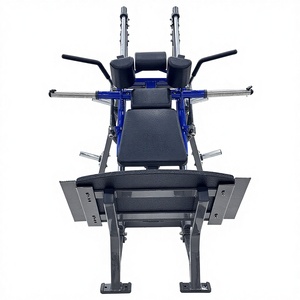 वाणिज्यिक काइशी HM-2046 दोहरी-फ़ंक्शन स्टेनलेस स्टील प्लेट लोड हैक स्क्वाट मशीन पैर सुरक्षा इनडोर आउटडोर जिम फिटनेस - Product Image 3