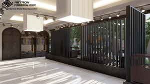 Meubles de magasin de vêtements de costume pour hommes modernes et personnalisés de luxe Solution de décoration de magasin de vêtements pour hommes d'affichage en bois haut de gamme - Product Image 3