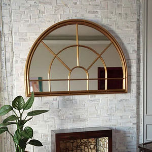 Espejo de Pared de Vidrio con Marco de Metal Arqueado New Hope, Espejo Decorativo Hecho <span class=keywords><strong>a</strong></span> <span class=keywords><strong>Mano</strong></span>, Ecológico, Duradero, Decoración Personalizada para el Hogar - Product Image 4