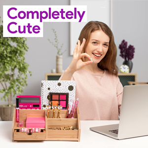 שילוב רב תפקודי במבוק שולחן כתיבה מארגן עם מגירה עבור ציוד משרדי הבית - Product Image 4